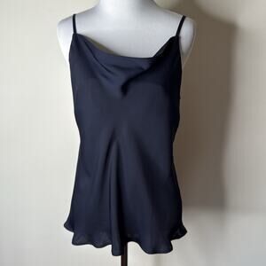 LOFT Black Cowlneck Camisole